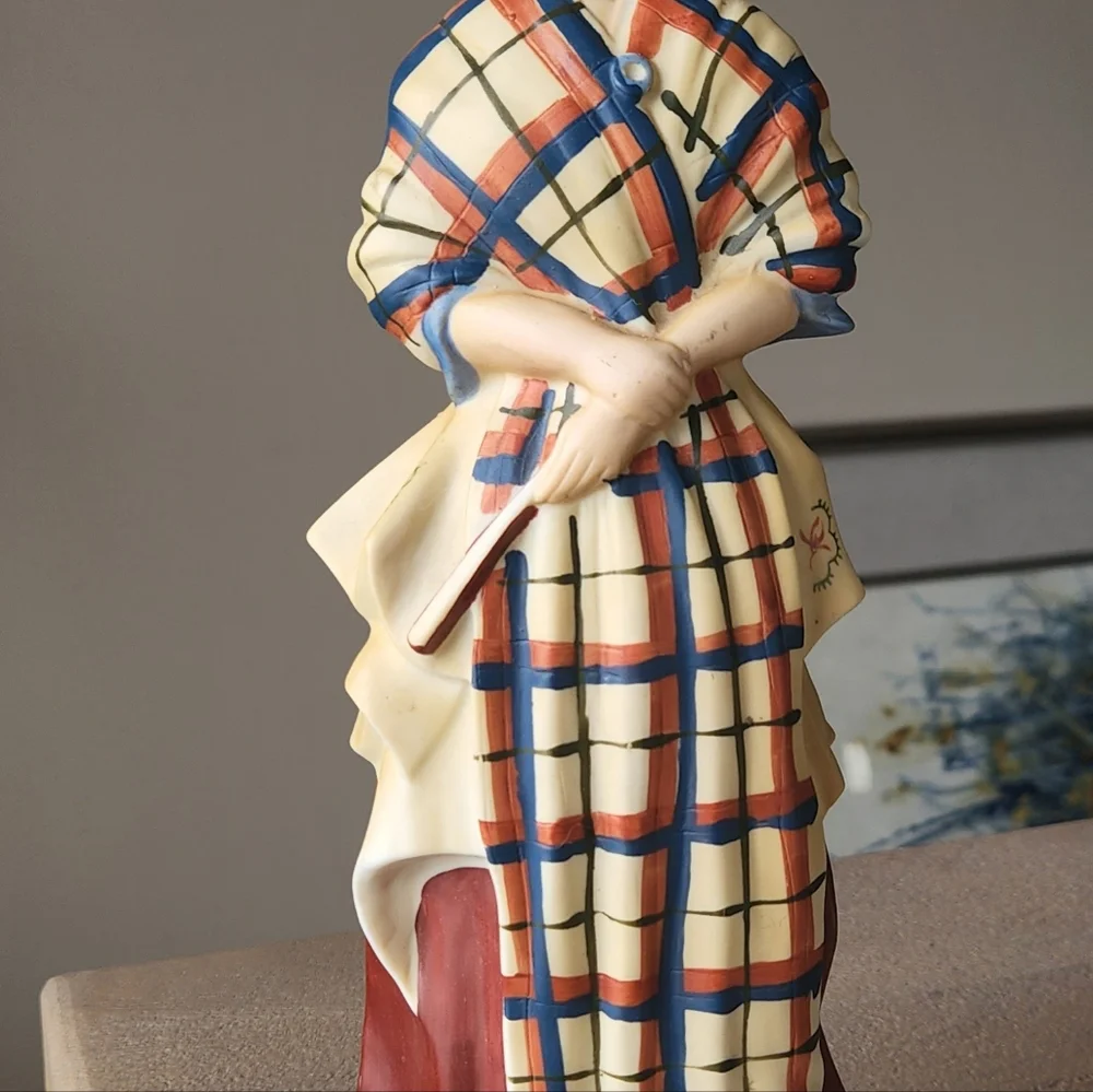 Grant's Scotch Whiskey Scottish Woman Figurine Decanter Bottle Empty Bar Decor